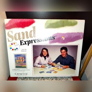 SAND EXPRESSIONS HOT AIR BALLOON ART KIT BY CRESCENT FACTORY SEALED NEW VINTAGE